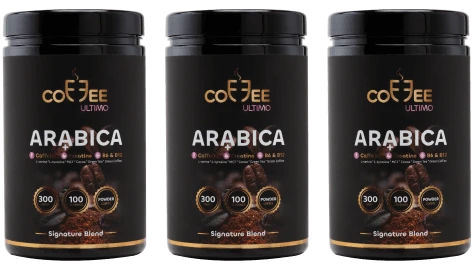 Coffee Ultimo 300 gram, pakke med tre bokser